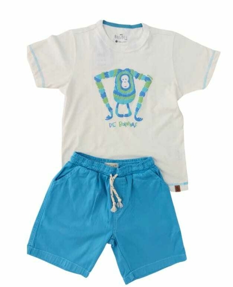 CONJUNTO MEIA MALHA E SARJA NEW OF