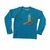 BLUSA UV DILO O CROCODILO AZUL CERULEO