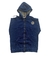 COLETE DE MOLETOM DENIM COM ZIPER - DIMY CANDY