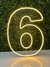 Número 6 Quente ou Frio 50cm Painel, Neon Led, Decoração - loja online
