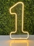 Número 1 Quente ou Frio 50cm Painel, Neon Led, Decoração - loja online