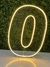 Painel Led Neon Números 0 a 9 Acrílico Cristal 50cm Altura - comprar online
