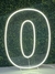 Imagem do Número 0 Quente ou Frio 50cm Painel, Neon Led, Decoração