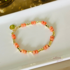 Pulseira Ágata dupla e Banho Ouro - comprar online