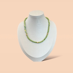 Conjunto Colar e Pulseira Cristal Verde - comprar online