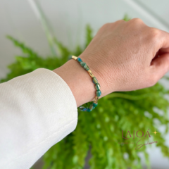 Conjunto Colar e Pulseira Cristal com Banho Ouro 18K da Lajoá Semijoias e Acessórios, uma combinação perfeita de elegância e charme! 