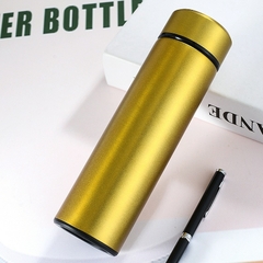 Imagem do Garrafa térmica de aço inoxidável com termômetro digital 500ml led