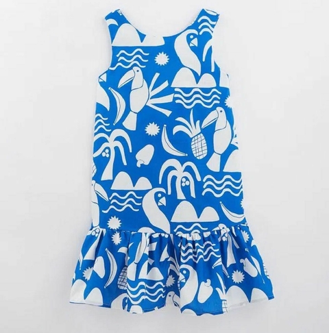 VESTIDO AZULARIA FÁBULA