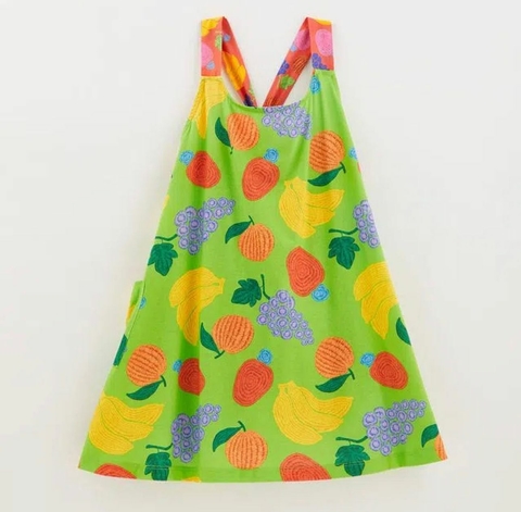 VESTIDO MALHA FRUTEIRA VERDE FÁBULA