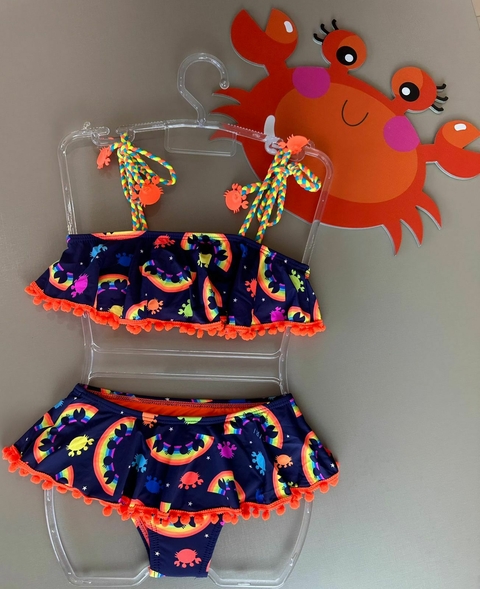 BIQUINI FAIXINHA KIDS CLARA ARCO IRIS 38060