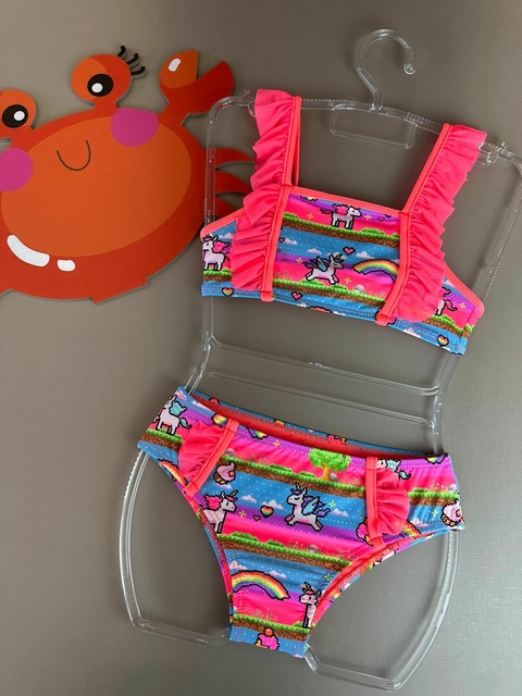 BIQUINI FAIXINHA KIDS MARIA UNICORNIO 38042