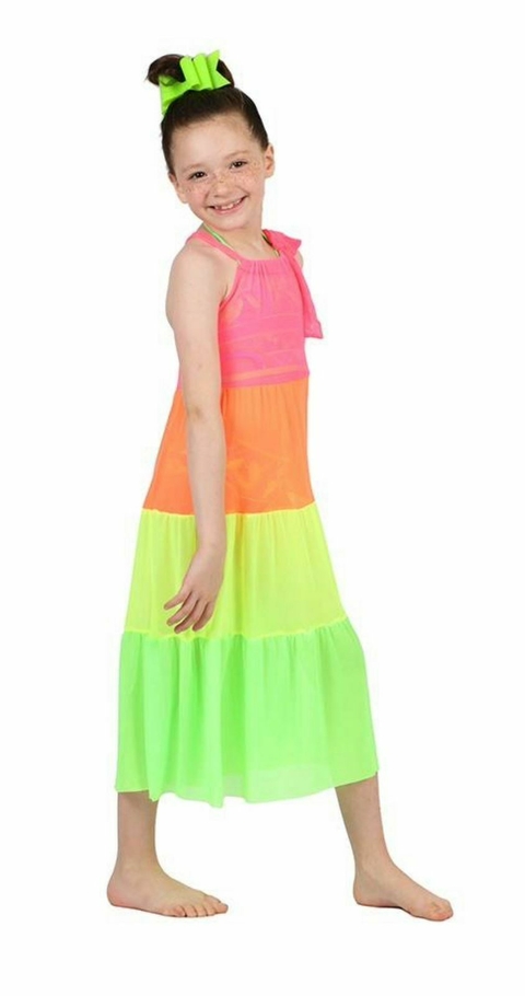 VESTIDO KIDS BIANCA ROSA FLUOR 38120