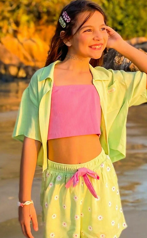 TOP ALÇA E SHORT E CAMISA MC 1.67324