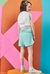 TOP ALÇA E SHORT COLETE VERDE - comprar online