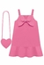 VESTIDO E BOLSA COM ELASTANO ROSA 1.76024 - comprar online