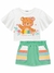 BLUSA BOXY MC E SHORT SAIA VERDE 1.74166 na internet