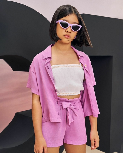 CONJ CAMISETE, SHORTS E TOP MELISSA