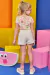 BLUSA MC E SHORT SAIA COLORIDO - comprar online