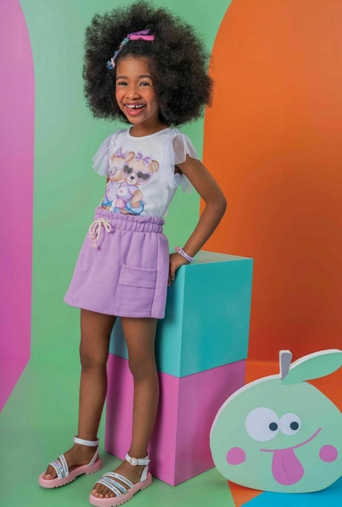 CONJ BLUSA CANELADA E SHORT SAIA 1.75872