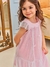 VESTIDO CETIM E TULE ROSA CLARO 1.73887