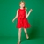 VESTIDO COM LAÇO VERMELHO