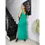 Vestido Longo De Alça Larga Com Babado G