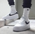 Imagem do Nike Air force Branco detalhes em Preto