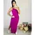 Vestido Canelado Longo com Fenda Lateral de Alcinha Varias Cores - loja online