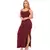 Vestido Alcinha Liso Longo Verão Moderno Canelado Fenda Lateral - comprar online