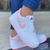 Nike Air Force Branco detalhes rosa
