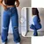 Imagem do Calça Jeans feminina Wide Leg CARGO E BASICA Pantalona boca larga - cintura alta premium