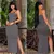vestido Feminino Canelado longo de alcinha /vestido canelado com duas fendas EDIÇÃO PREMIUM - loja online