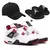 Kit Tenis masculino 4 brad basquete muito confortavel + chinelo slide + bone novo - PlanetShoes
