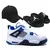 Imagem do Kit Tenis masculino 4 brad basquete muito confortavel + chinelo slide + bone novo