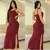 vestido Feminino Canelado longo de alcinha /vestido canelado com duas fendas EDIÇÃO PREMIUM - PlanetShoes