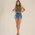 Short Saia Feminino Jeans Versátil Cintura Cos Alta - loja online
