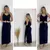 Vestido Longo De Alça Larga Com Babado G