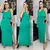 Vestido Longo De Alça Larga Com Babado G - comprar online