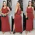 Imagem do Vestido Longo De Alça Larga Com Babado G