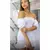 Imagem do vestido tubinho curto ciganinha, feito todo no lastex com manguinha.