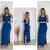 Vestido Longo De Alça Larga Com Babado G na internet