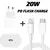 Imagem do Kit Carregador De iPhone Fonte com Cabo Carregamento Rápido 1m PD 20w