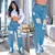 Imagem do Calça Jeans feminina Wide Leg CARGO E BASICA Pantalona boca larga - cintura alta premium