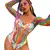 Body de Arrastão Arco Iris Colorido Carnaval