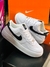 Nike Air force Branco detalhes em Preto - PlanetShoes