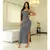 vestido Feminino Canelado longo de alcinha /vestido canelado com duas fendas EDIÇÃO PREMIUM - comprar online