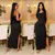 vestido Feminino Canelado longo de alcinha /vestido canelado com duas fendas EDIÇÃO PREMIUM