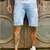 Shorts masculinos Jeans rasgados Estilo fashion masculino Outlet de fábrica - PlanetShoes