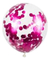 Imagen de 10 Globos Transparentes Con Confetti Metalizado Cumpleaños
