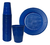 Combo 50 Platos Y 50 Vasos Descartables Varios Colores